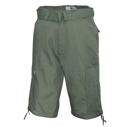 Army Cargo Short mit Gürtel oliv