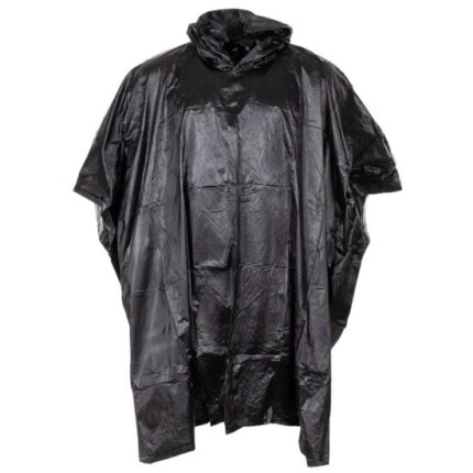 Regen-Poncho Vinyl schwarz