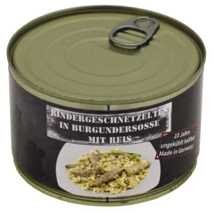 Rindergeschnetzeltes mit Reis Vollkonserve-400 g